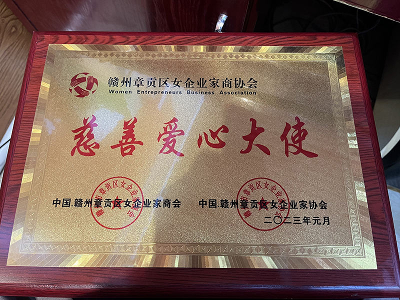 贛州章貢區(qū)女企業(yè)家商協(xié)會(huì)慈善愛(ài)心大使